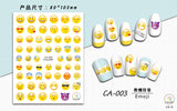 Nail Stickers Smiley Face Emoji CA-003