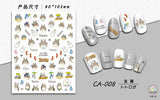 Nail Stickers Chinchilla Cartoon CA-008