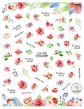 Nail Stickers Flowers CA-246