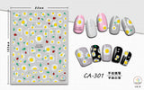 Nail Stickers Daisy Sunflowers CA-301