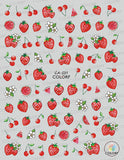 Nail Stickers Strawberry Fruit CA-531