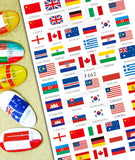 Nail Stickers International Flags F-662