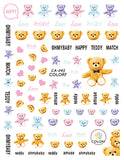 Nail Stickers Teddy Bears CA-045